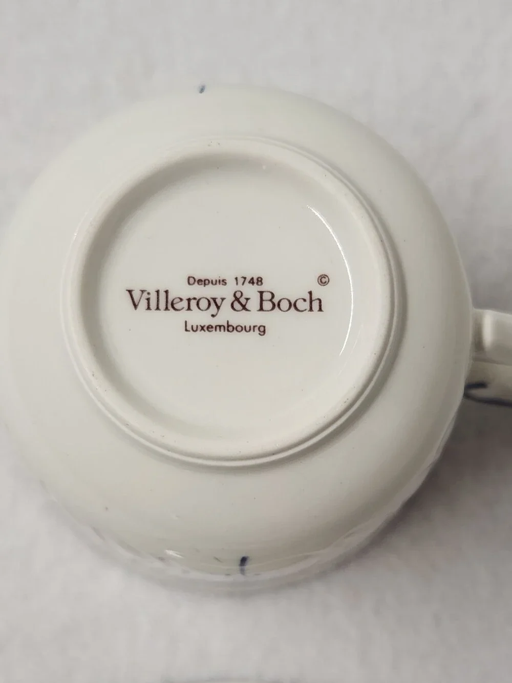 Vintage Villeroy & Boch Vieux Luxembourg Demitasse Espresso Cup & Saucer Set